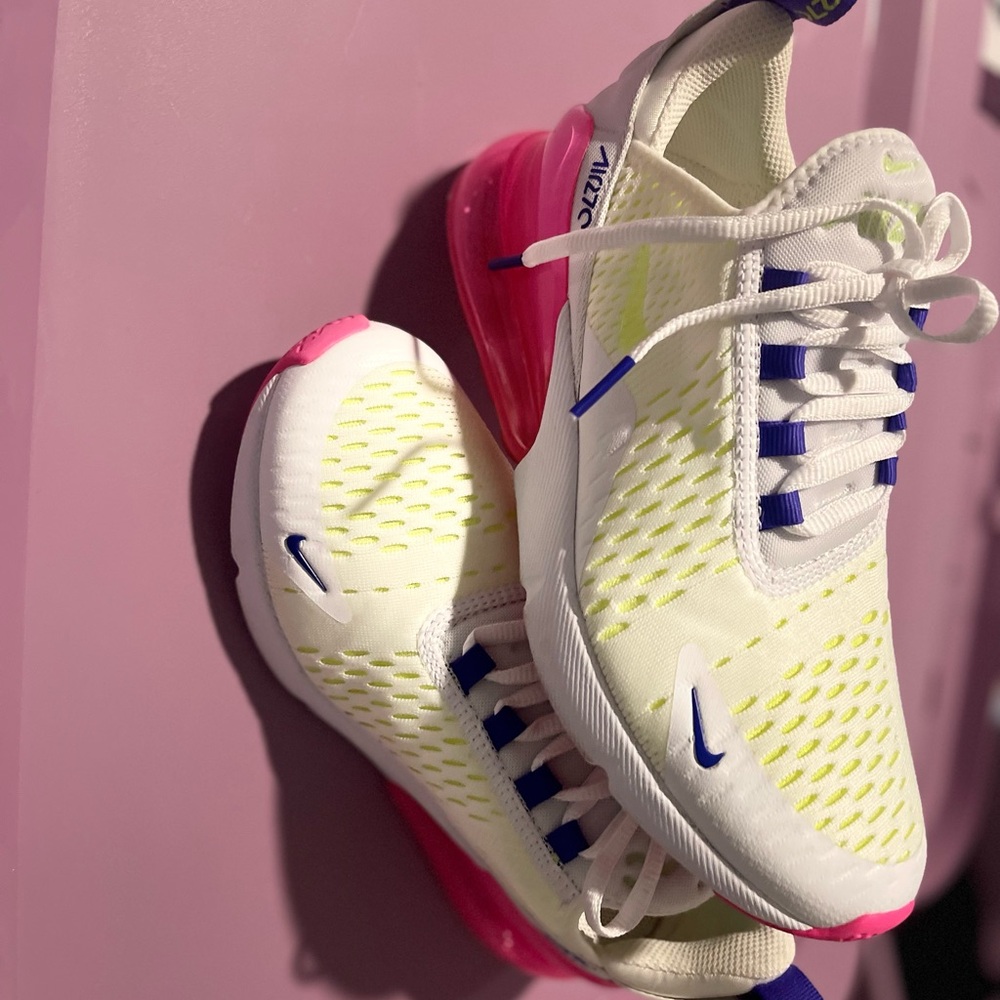 Nike White and Pink Athletic Shoes